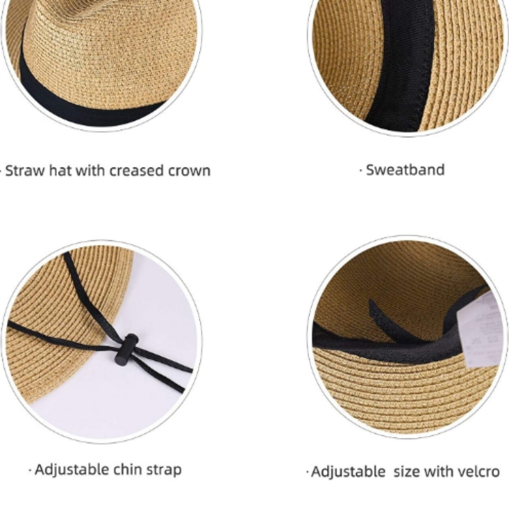 😎 Bestseller New Mens Straw Beach Hat 🏖️ - Picture 9 of 10